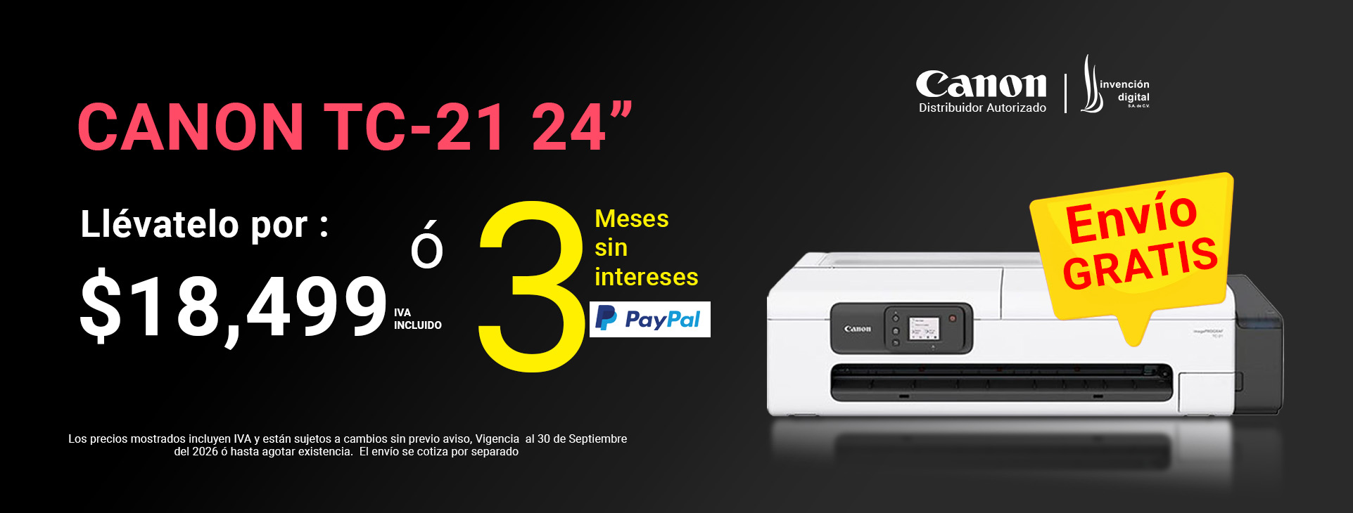 Promocion Canon TC-21